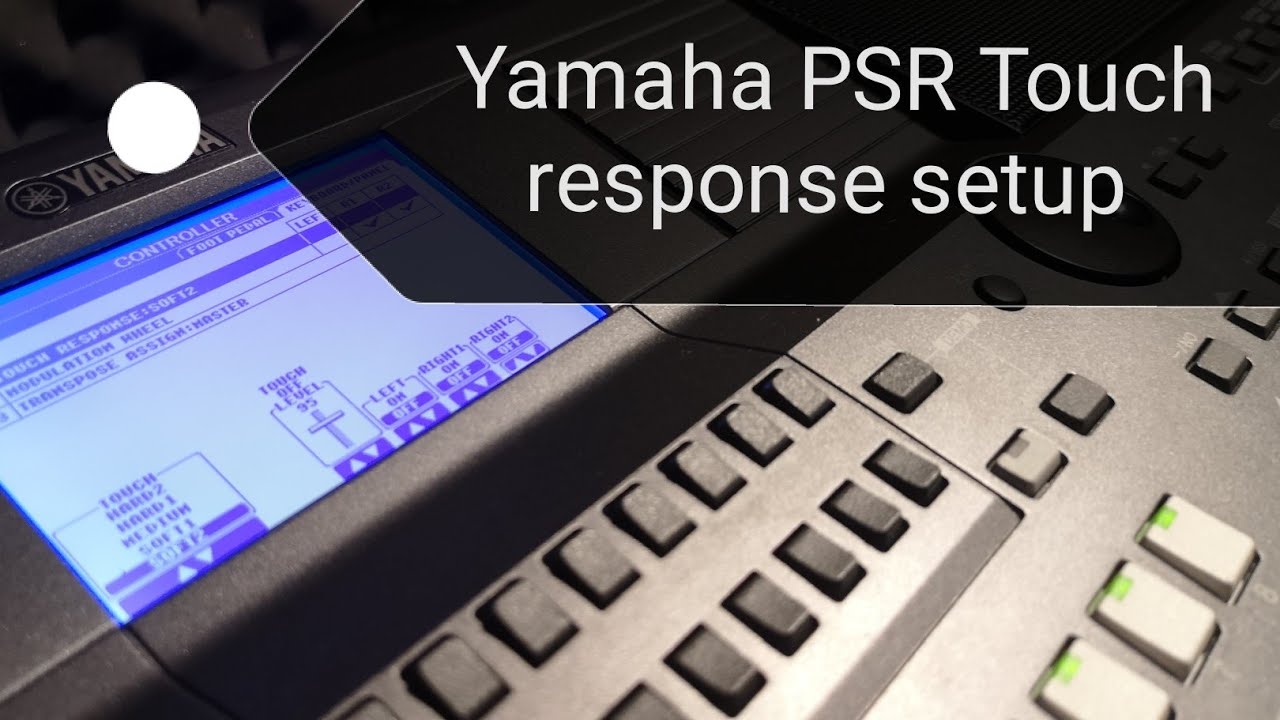 Как отключить динамическую клавиатуру на Yamaha PSR S670 — настройка чувствительности к силе нажатия