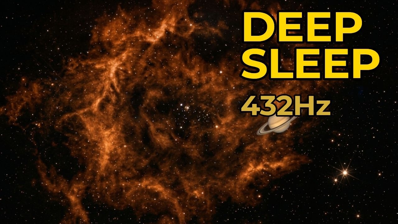 432Hz Deep Sleep Brown Noise (550Hz Deep Resonance) | Instant Insomnia Relief