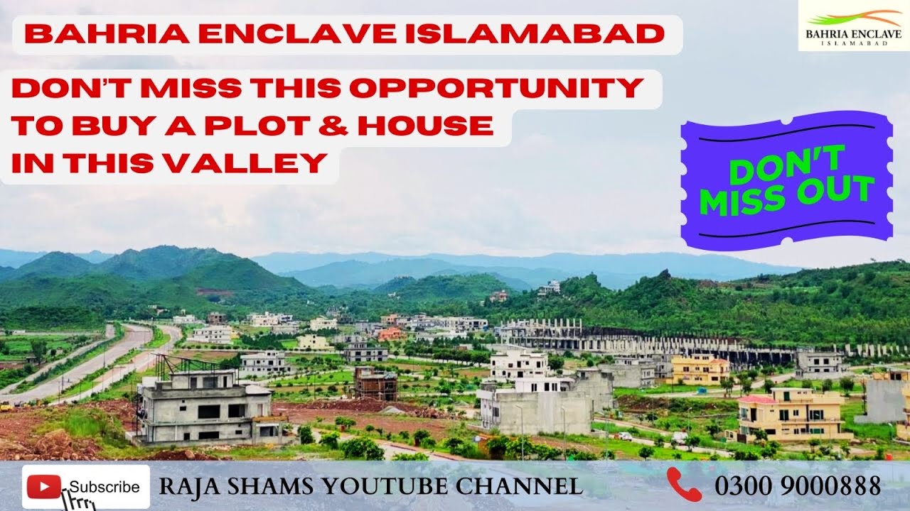 Islamabad Most Beautiful Housing Society || Surrounded By Hills || Bahria Enclave Islamabad ||