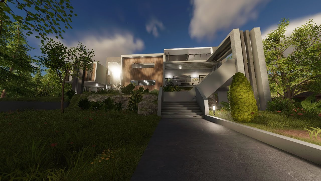 Modern Minimalist Mansion- House Flipper 2- Walktrough