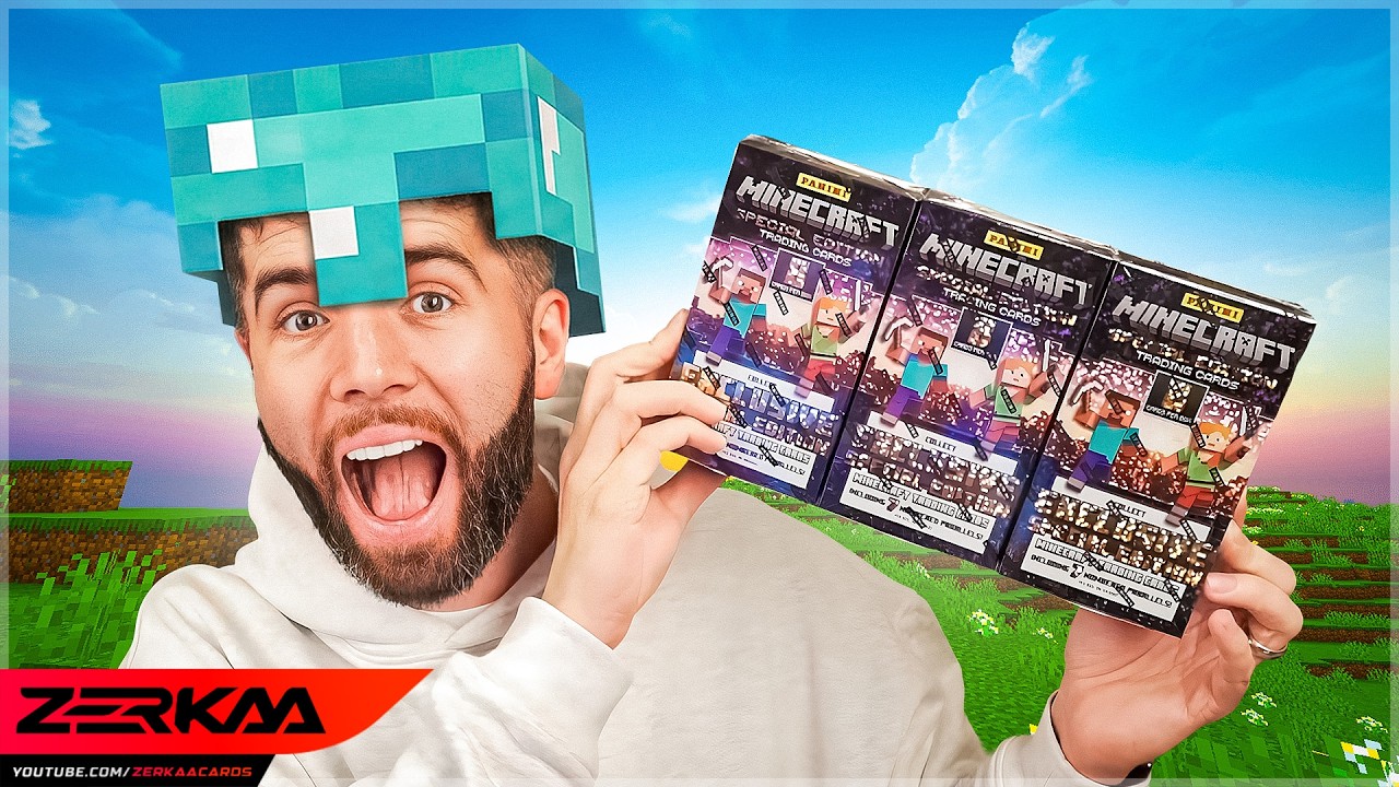 OPENING MINECRAFT CARDS FOR THE FIRST TIME EVER!