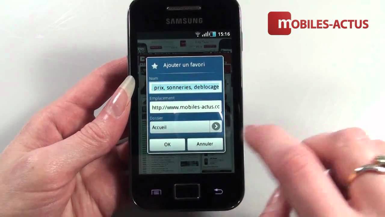Samsung Galaxy Ace - Test, démonstration, prise en main