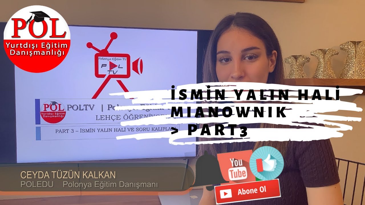 Lehçe Öğreniyorum Part 3 - KELİMELERİN CİNSİYETLERİ (MIANOWNIK) | Polonya Eğitim TV