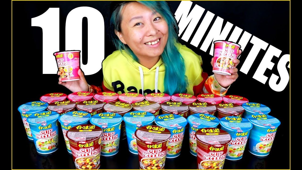 10min Cup Noodle Challenge #RainaisCrazy