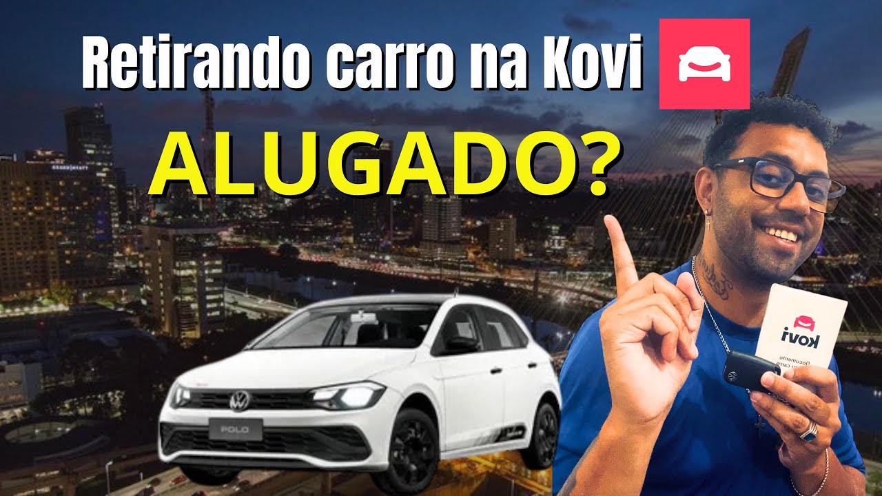 Buscando o carro alugado  On-line pela  KOVI