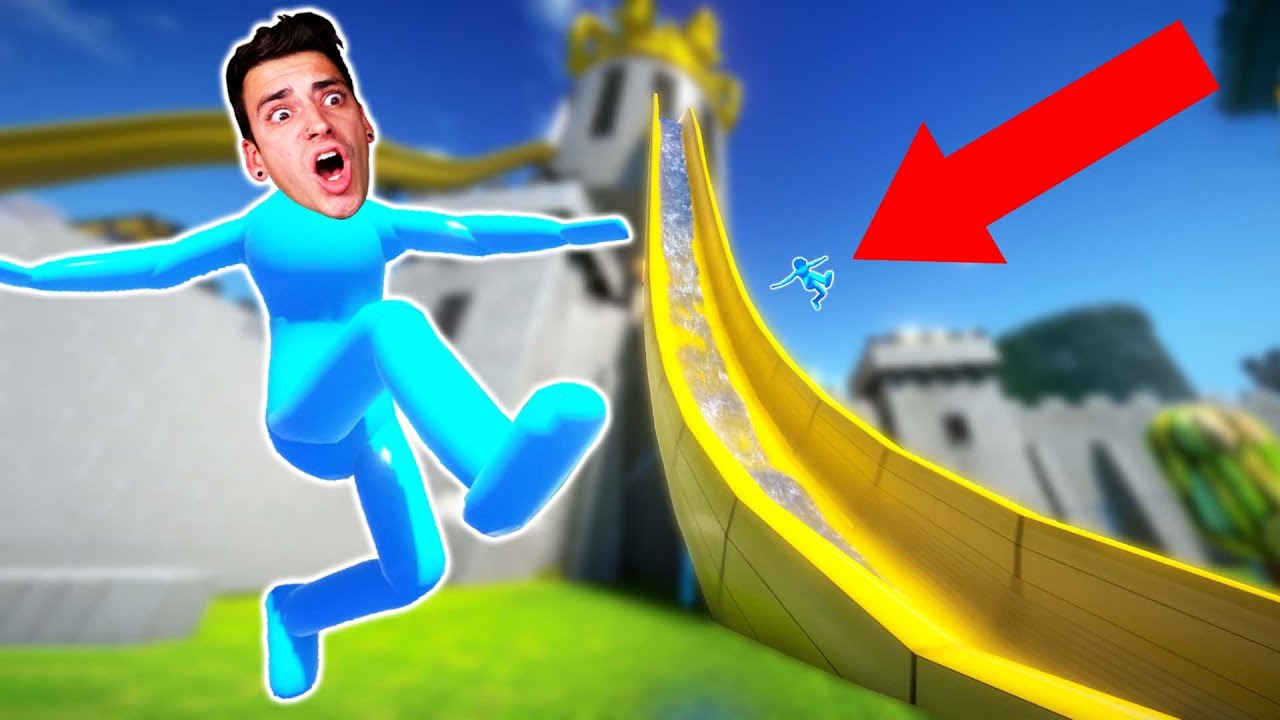 GOING DOWN THE BIGGEST WATER SLIDE! (PlayForm)