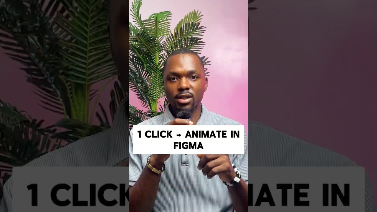 Figma One-Click Animation: Smart Animate & Interactive Components Tutorial