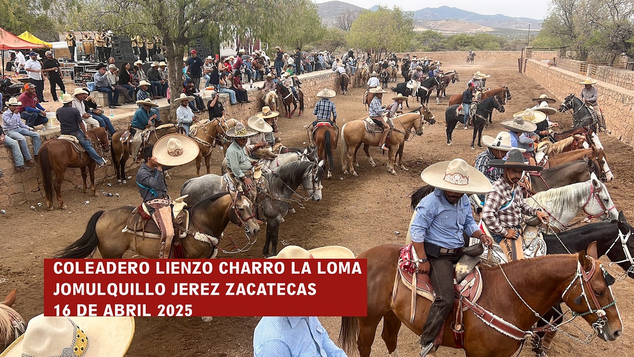 COLEADERO EN JOMULQUILLO JEREZ ZACATECAS LIENZO CHARRO LA LOMA  16 DE ABRIL 2025