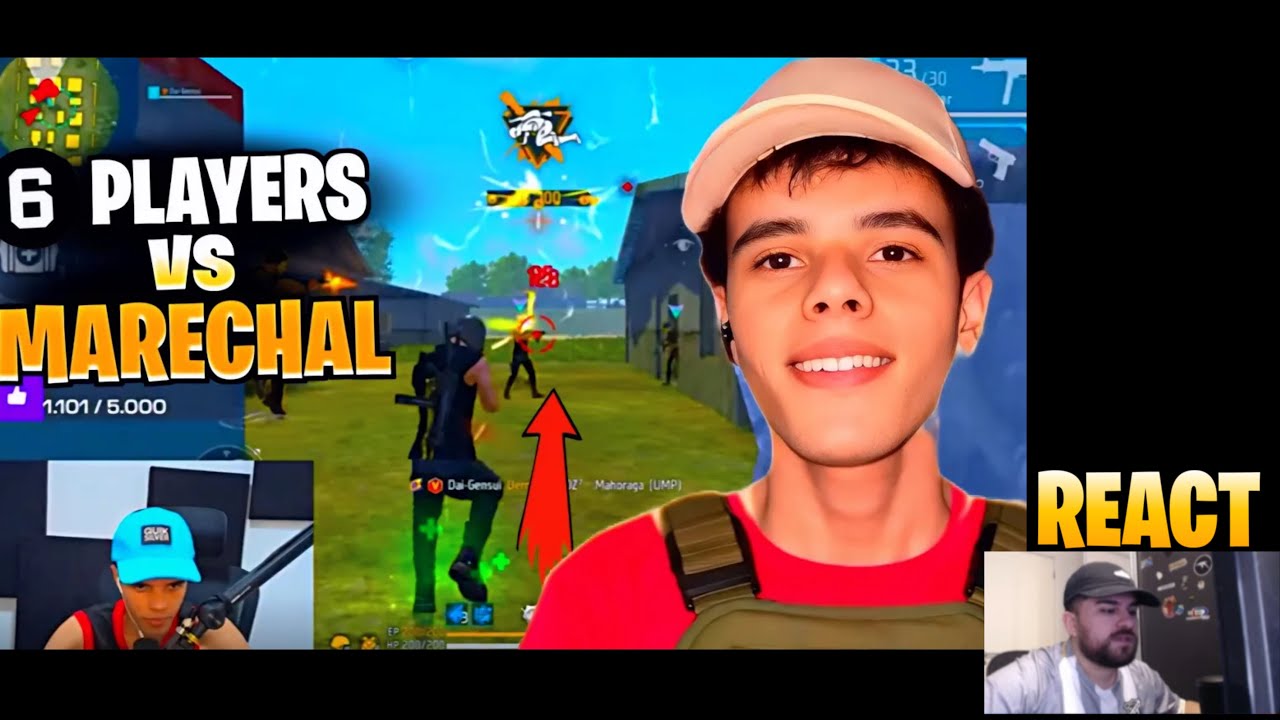 6 JOGADORES vs MARECHAL ALONE! 1X6 NO FREE FIRE!