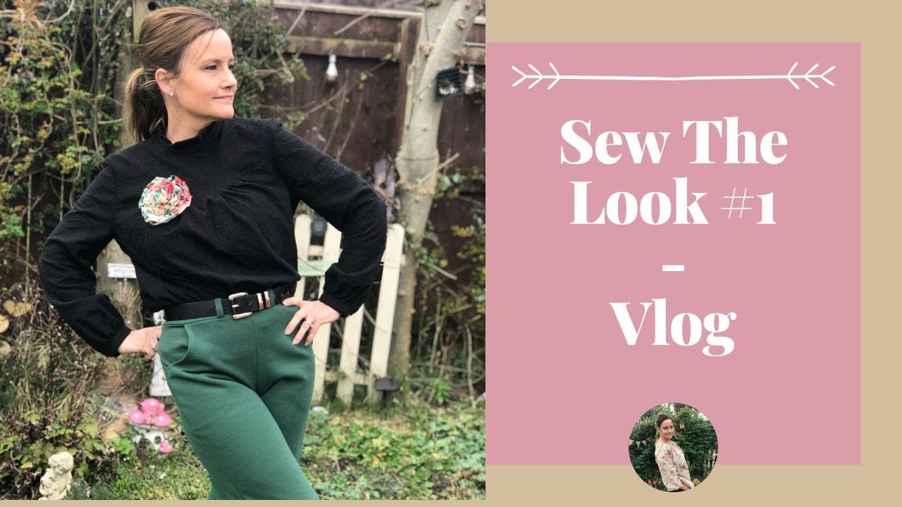 My Sew The Look #1 - Creating and Sewing A Street Style I Love Vlog
