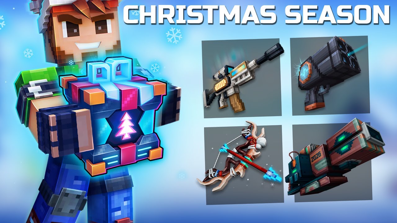 Pixel Gun 3D 26.2: полный обзор рождественского сезона Defrost + все новое оружие!
