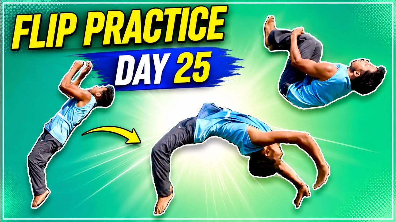 Flip practice day 25. #backflip #backhandspring #webster and other flips 🔥😍💚