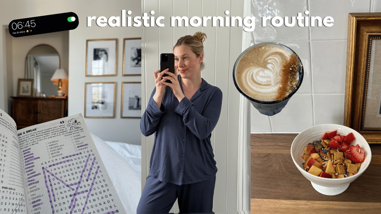 a week of morning routines | realistic habits, slow mornings, breakfast ideas