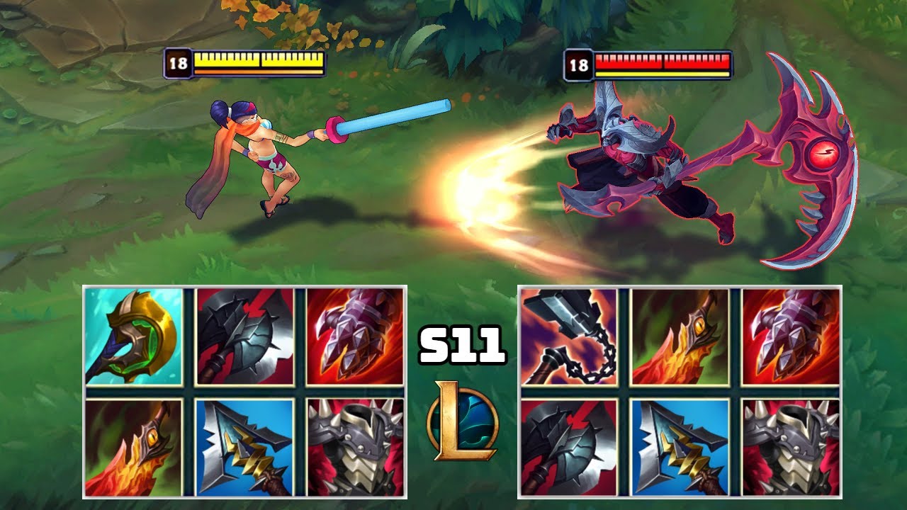 FIORA vs KAYN S11 NEW ITEMS FULL BUILD FIGHTS & S11