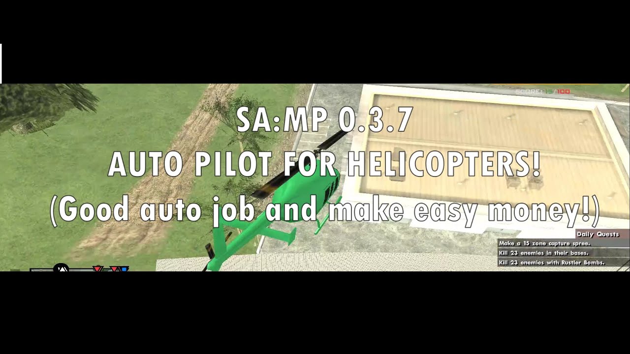 SA:MP 0.3.7 | Auto pilot CLEO for helicopters [USEFUL for RP or Job automations!]