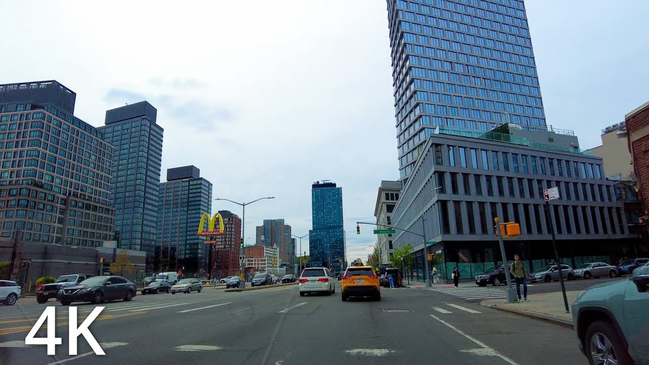 4K | Driving Downtown Brooklyn - New York City USA