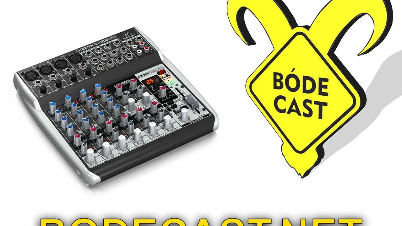 Mesa Behringer XENYX QX1202 USB para PODCAST