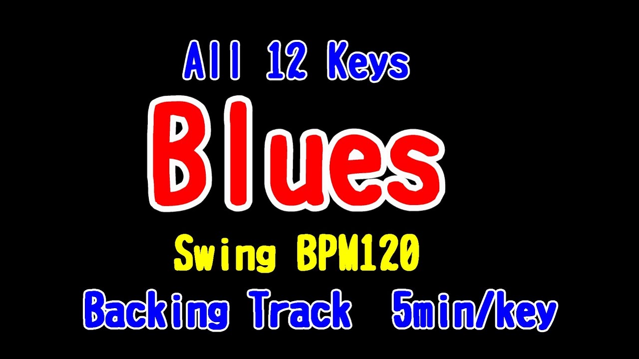 Blues Backing Track All 12 Keys  - 5 min on each key