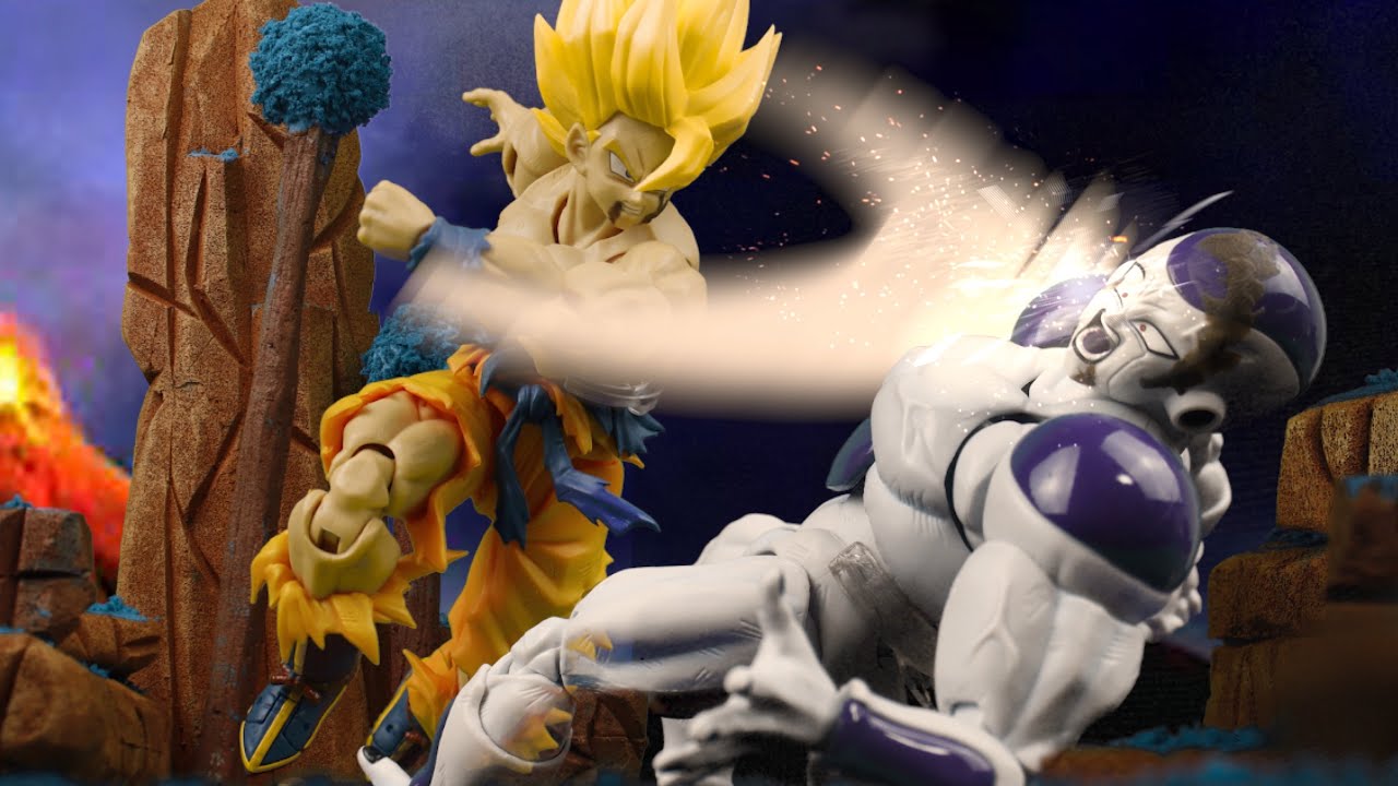 ドラゴンボール stop motion goku vs frieza 100 full power  悟空 フリーザ
