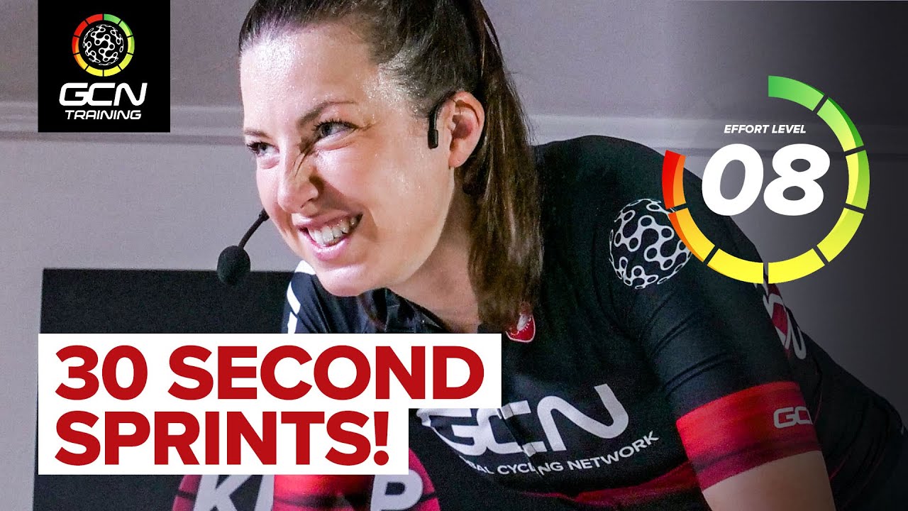 30 Second Sprint Intervals | 25 Minute Indoor Cycling Training Session