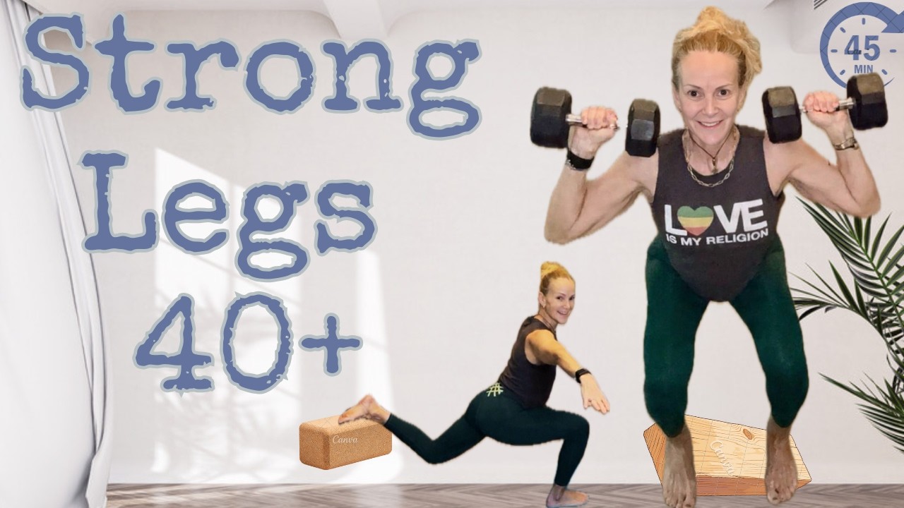 Legs & Abs Workout for Women 40+ | Build Strong Quads, Glutes & Core (Dumbbells Only)