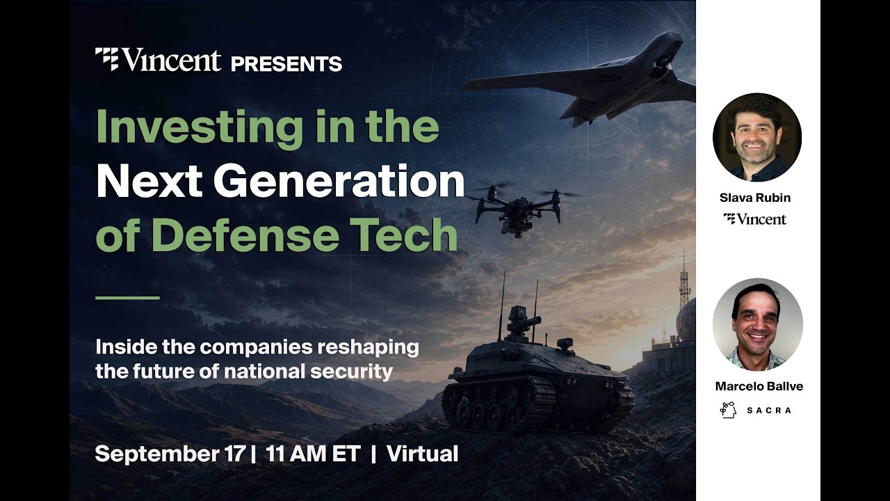 Investor Briefing: The Next Generation of Defense Tech Startups