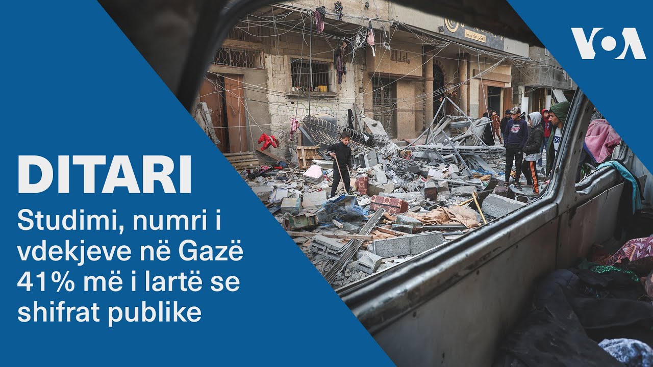 Ditari - Studimi, numri i vdekjeve në Gazë 41% më i lartë se shifrat publike