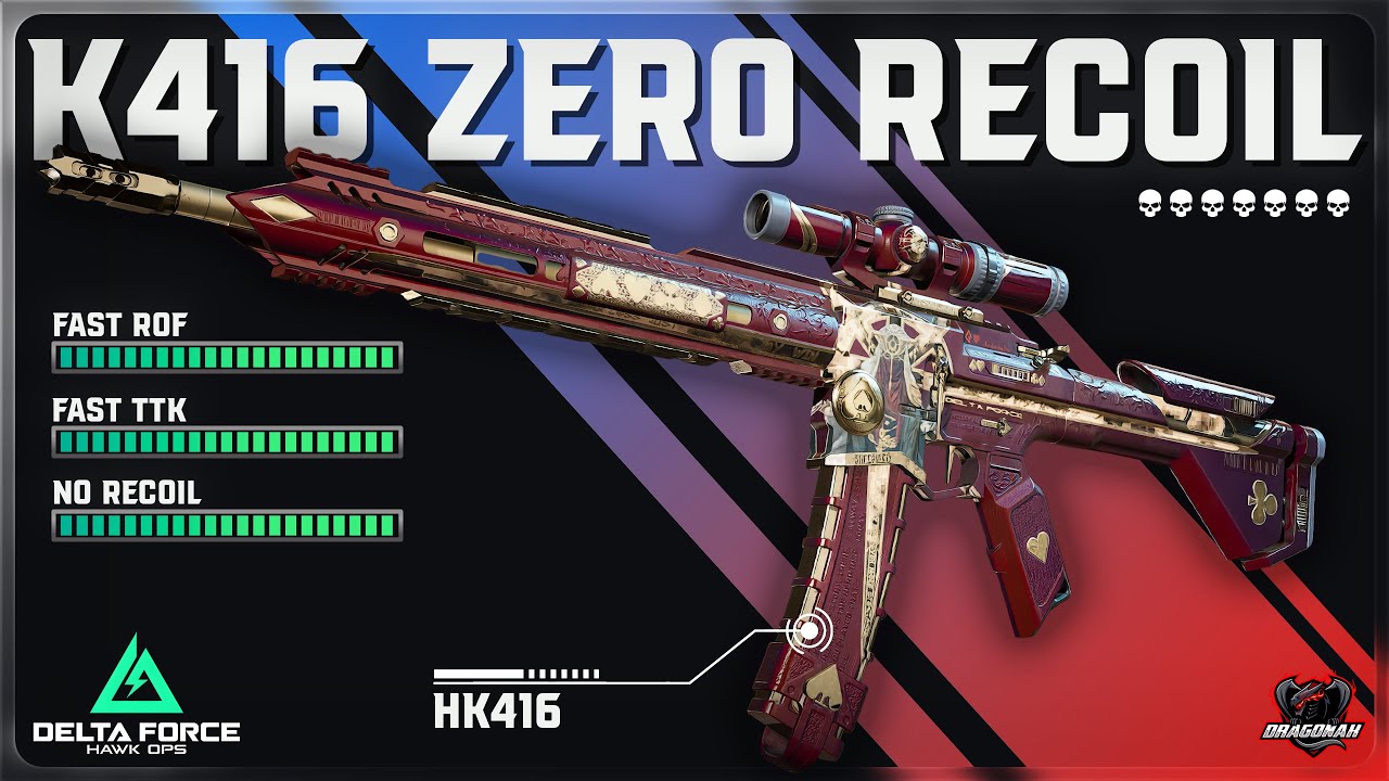 K416 META LOADOUT SEASON 4 - ZERO RECOIL & FAST ROF | HƯỚNG DẪN MOD SÚNG | DELTA FORCE | DRAGONAK