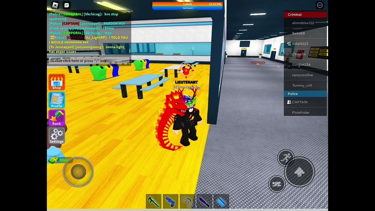 (Roblox) prison break gameplay #38 (Light has anger issues LOL)
