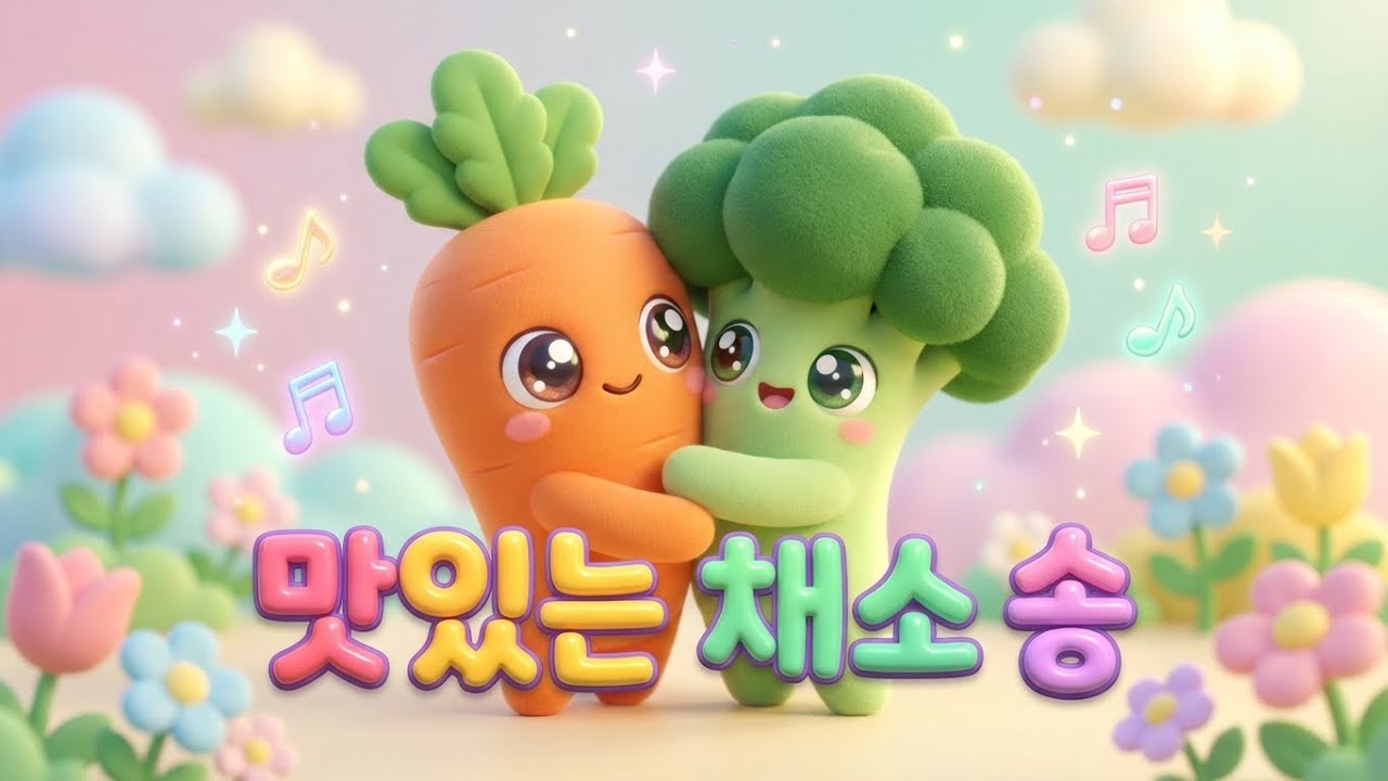 맛있는 채소 송 🥕🍅🥦  골고루 먹어요  인기 동요 2026  꼬마 멜로디