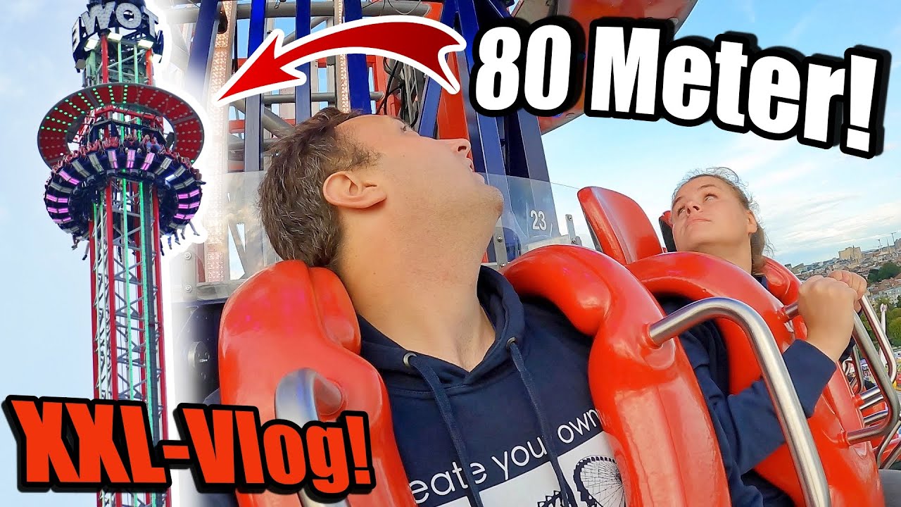 Schock Moment im Freefall Tower! 😳 | XXL Vlog von der Kirmes / Foire aux Manèges de Lille 2023