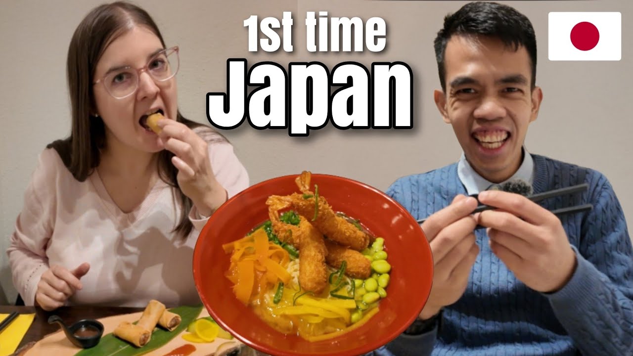 Мы впервые пробуем японскую кухню #amwf
