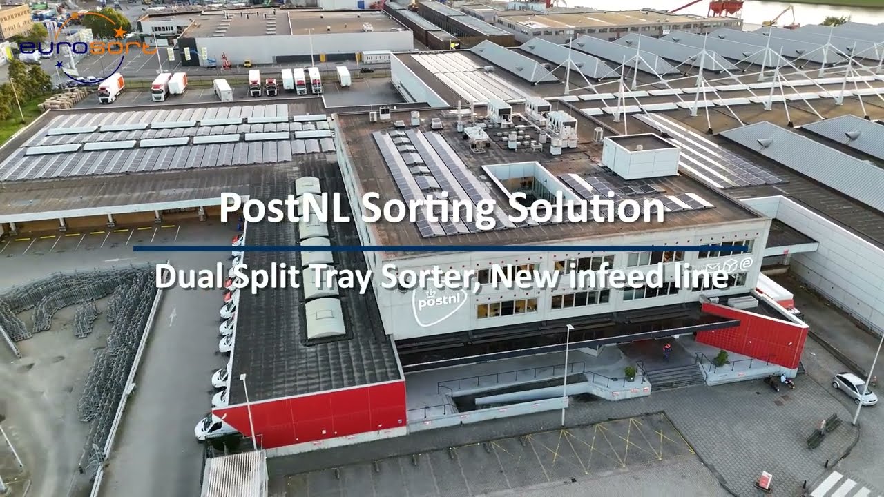 PostNL Sorting Solution - Dual Split Tray Sorter, new infeed line