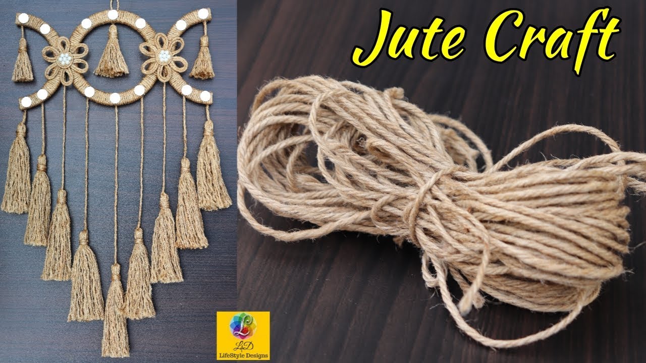 DIY Wall Hanging with Jute Rope | Wall Decor Showpiece Making Using Jute Rope | Jute Craft Idea
