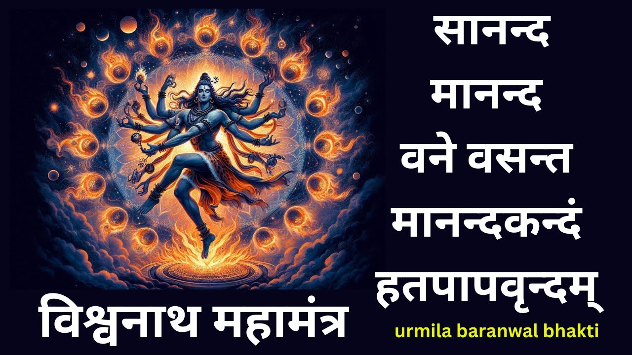 सभी पापों को नाश करने वाला विश्वनाथ महामंत्र - सानन्दमानन्दवने वसन्तमानन्दकन्दं हतपापवृन्दम् #bhakti