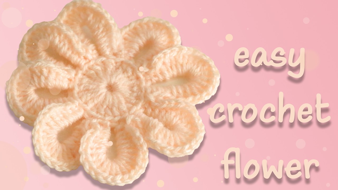 ❀ Crochet daisy flower | beginners friendly tutorial ❀