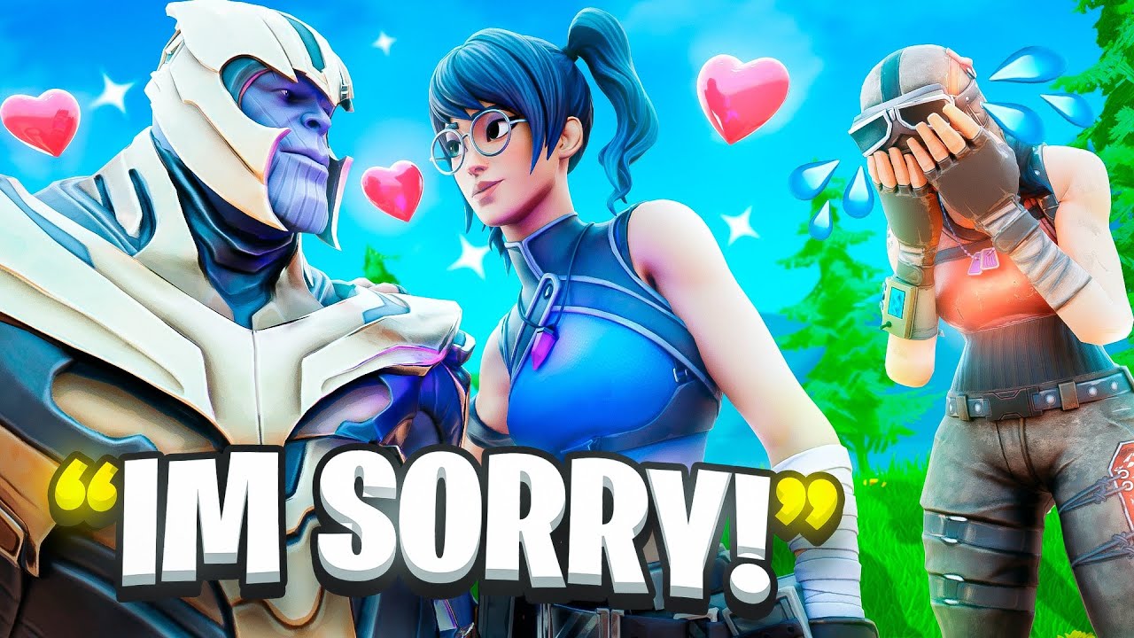 My Fortnite Girlfriend Bullied Me Until I showed Her My Thanos Skin…