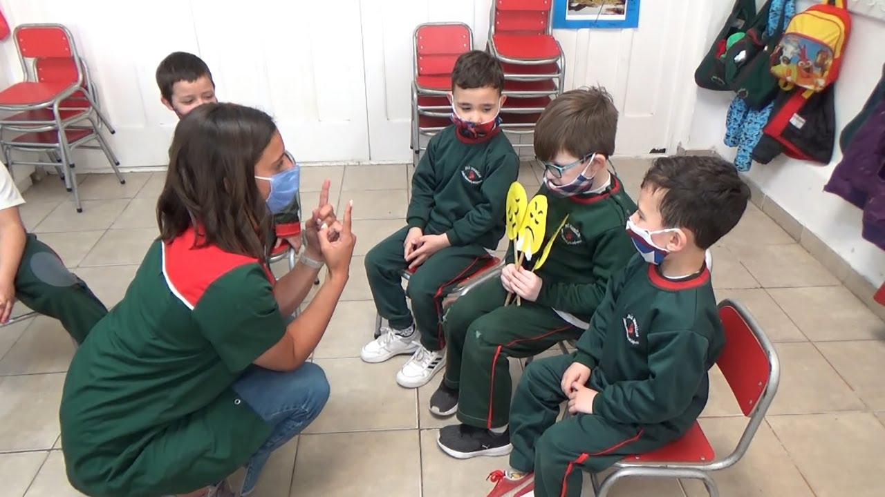 Actividad de inglés en el nivel inicial
