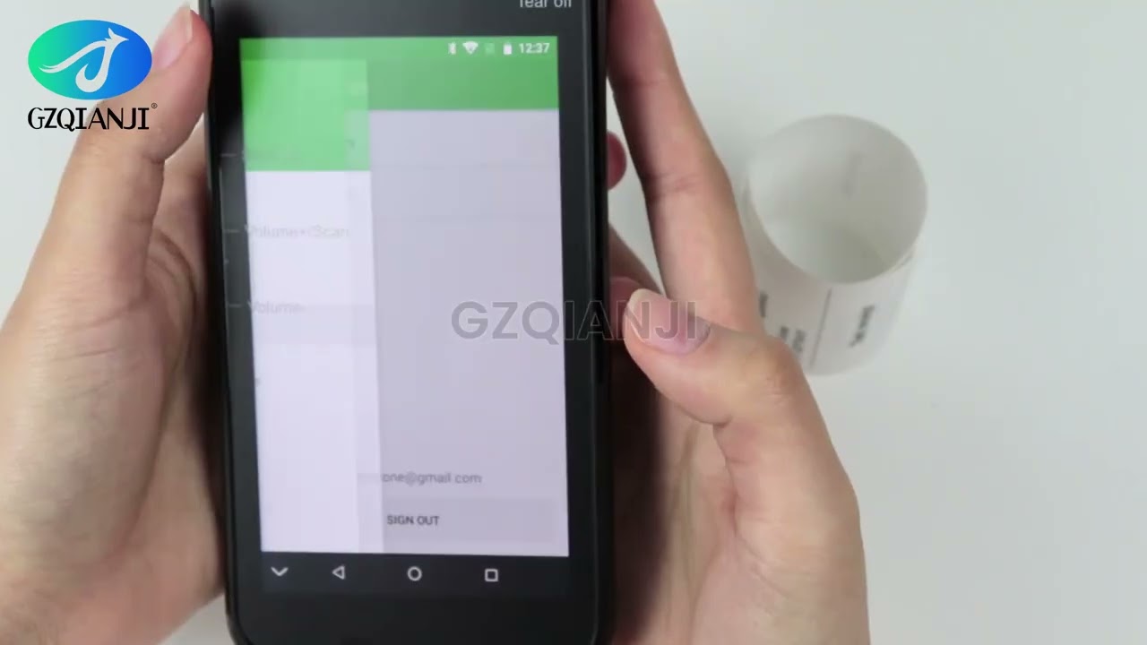 POS PDA Android 8.1 NFC 58mm print receipt GZPDA15