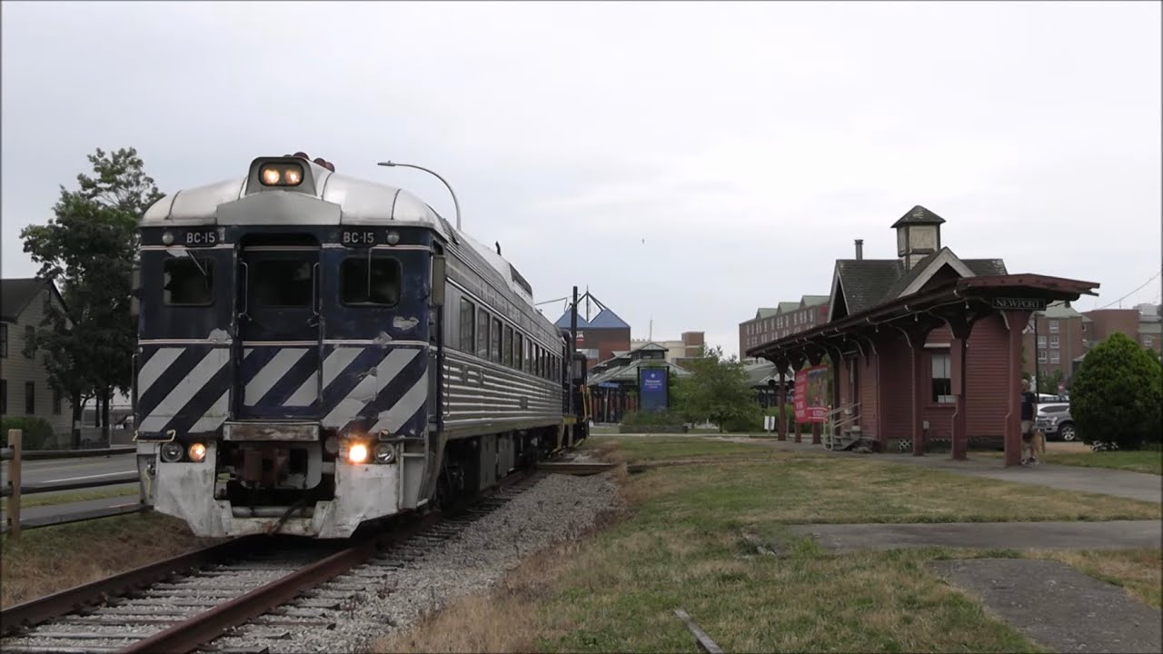 First passenger train from Newport Station in years! Old Colony & Newport Railway - 7/27/2025
