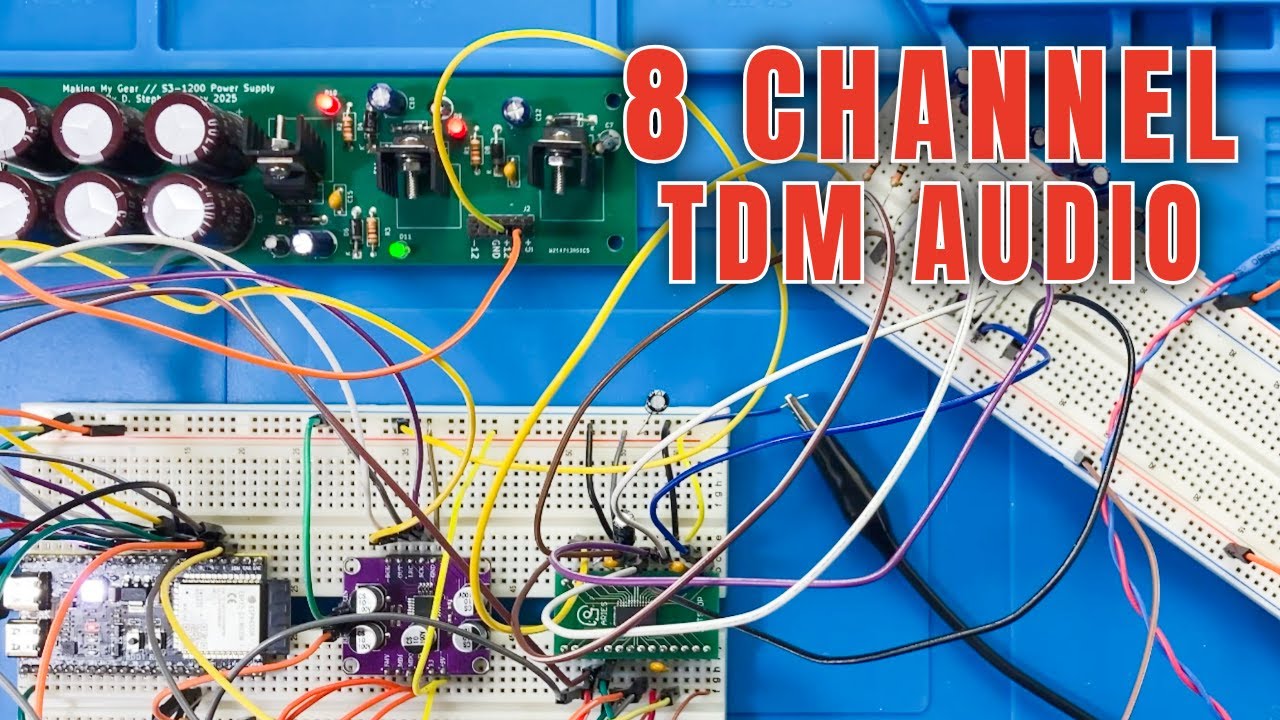 S3-1200 Sampler Build: Recording & 8-Channel TDM Playback on ESP32-S3