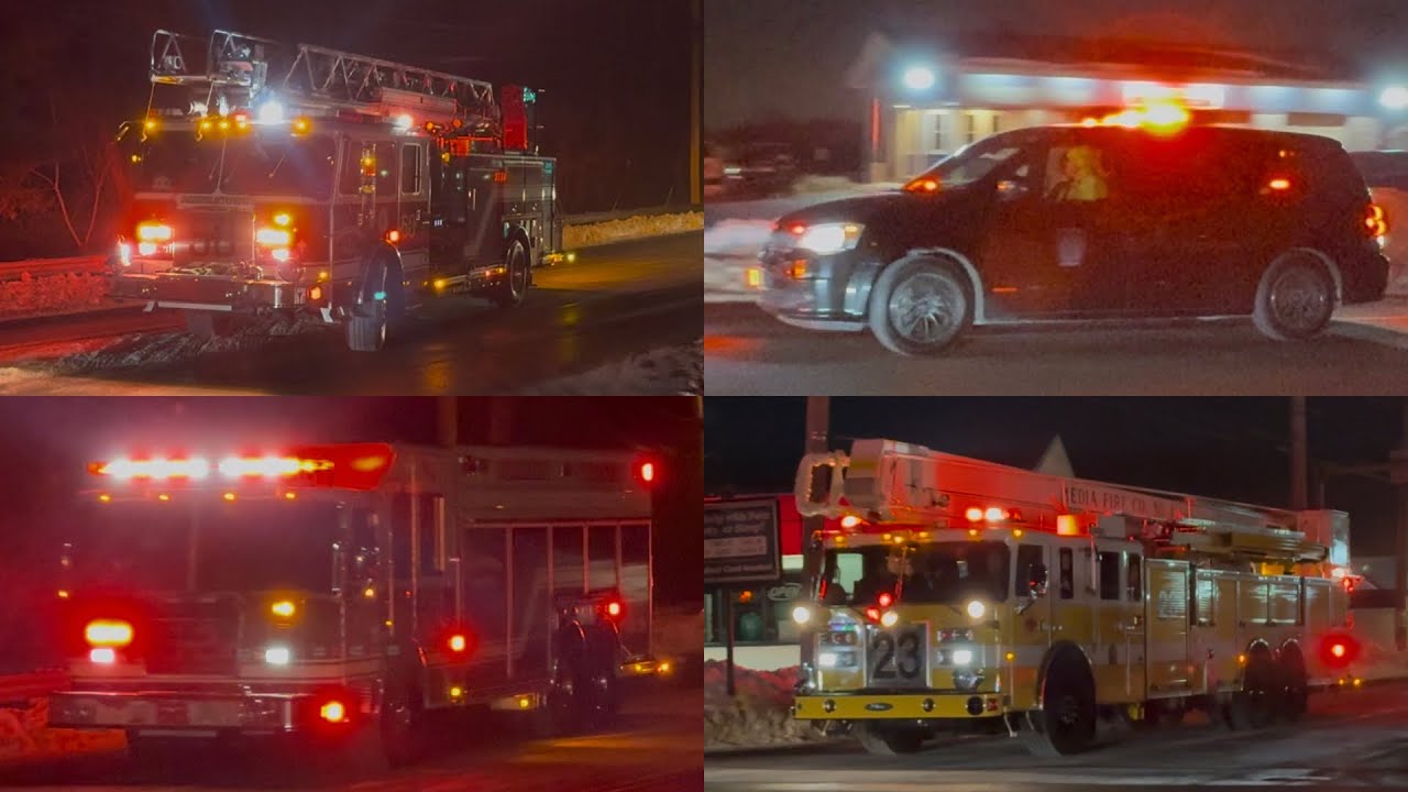 Units Responding & Clearing from A Apartment Fire in Brookhaven PA 1/28/2026
