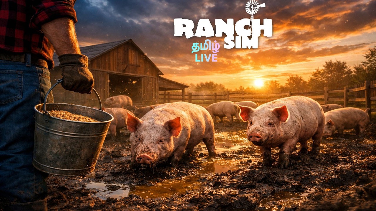 SHORTS LIVE🔴Ranch Simulator  SDA Lets try Wheat & Pigs Farming Tamil GAMEPLAY Episode 05