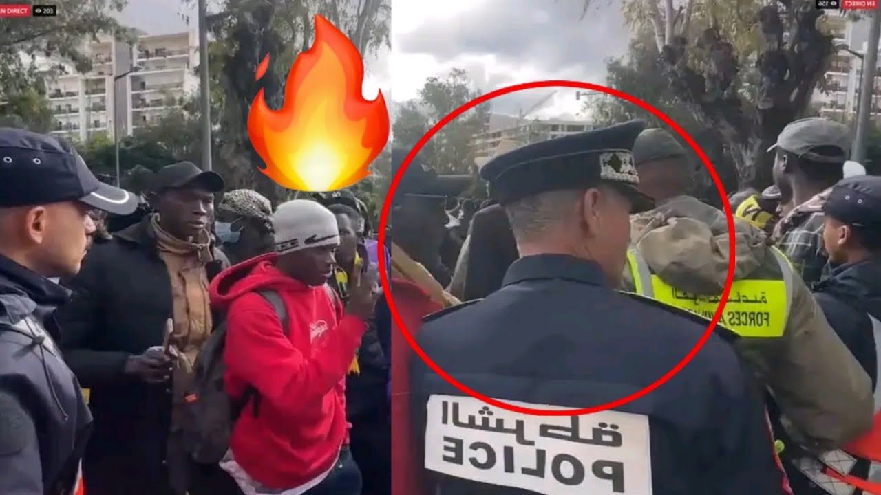 Urgent : Ça chauffe actuellement les supporters sénégalais attaqués au Maroc par la police