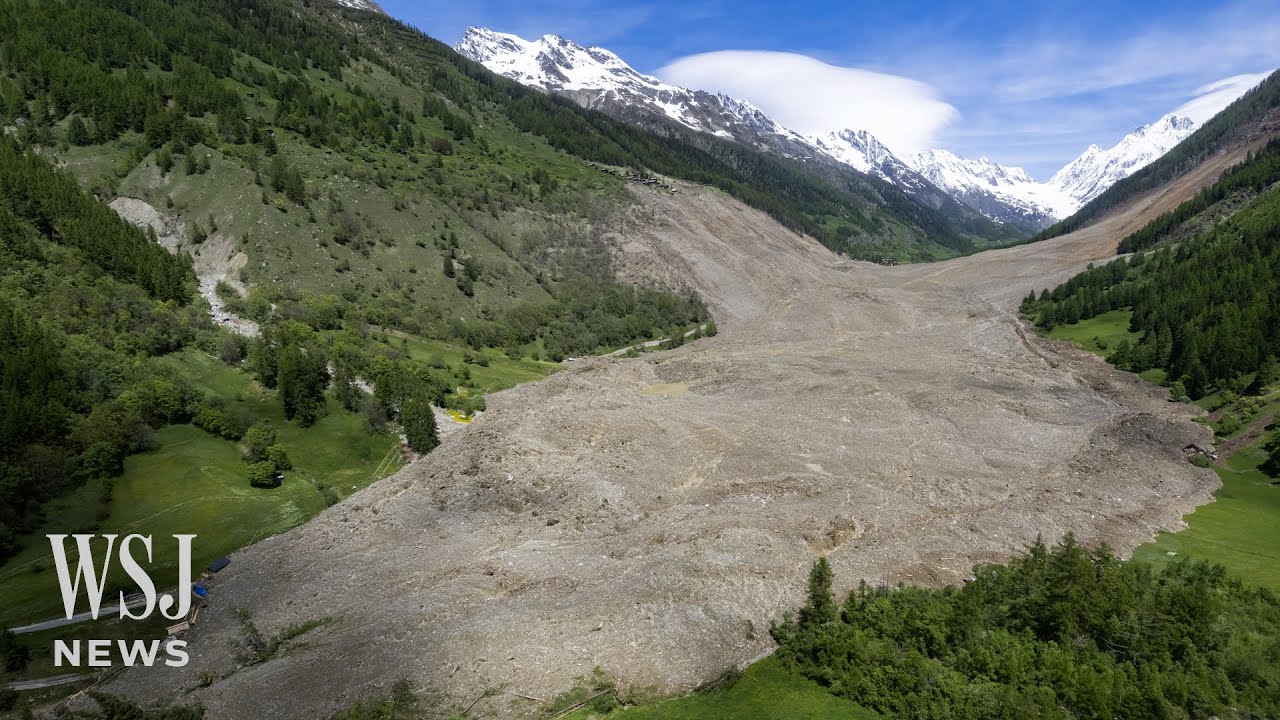 Watch: Swiss Glacier Collapses, Destroying Mountain Village | WSJ News