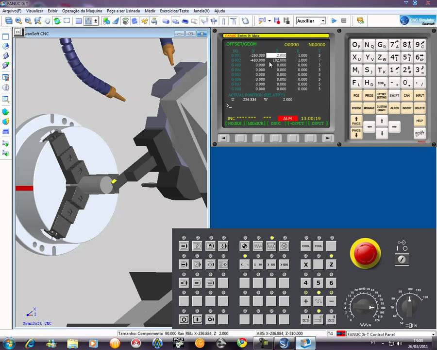 simulador de cnc: comando fanuc