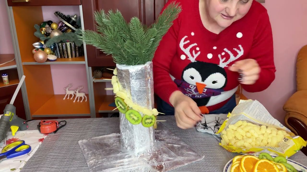 Бюджетная ФРУКТОВАЯ ПАЛЬМА своими руками