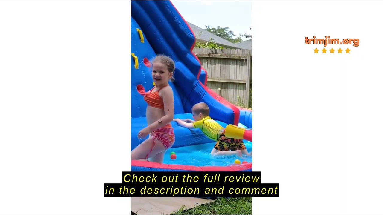 Review Sunny & Fun Ultra Climber Inflatable Water Slide Park – Heavy-Duty for Outdoor Fun - Climbing