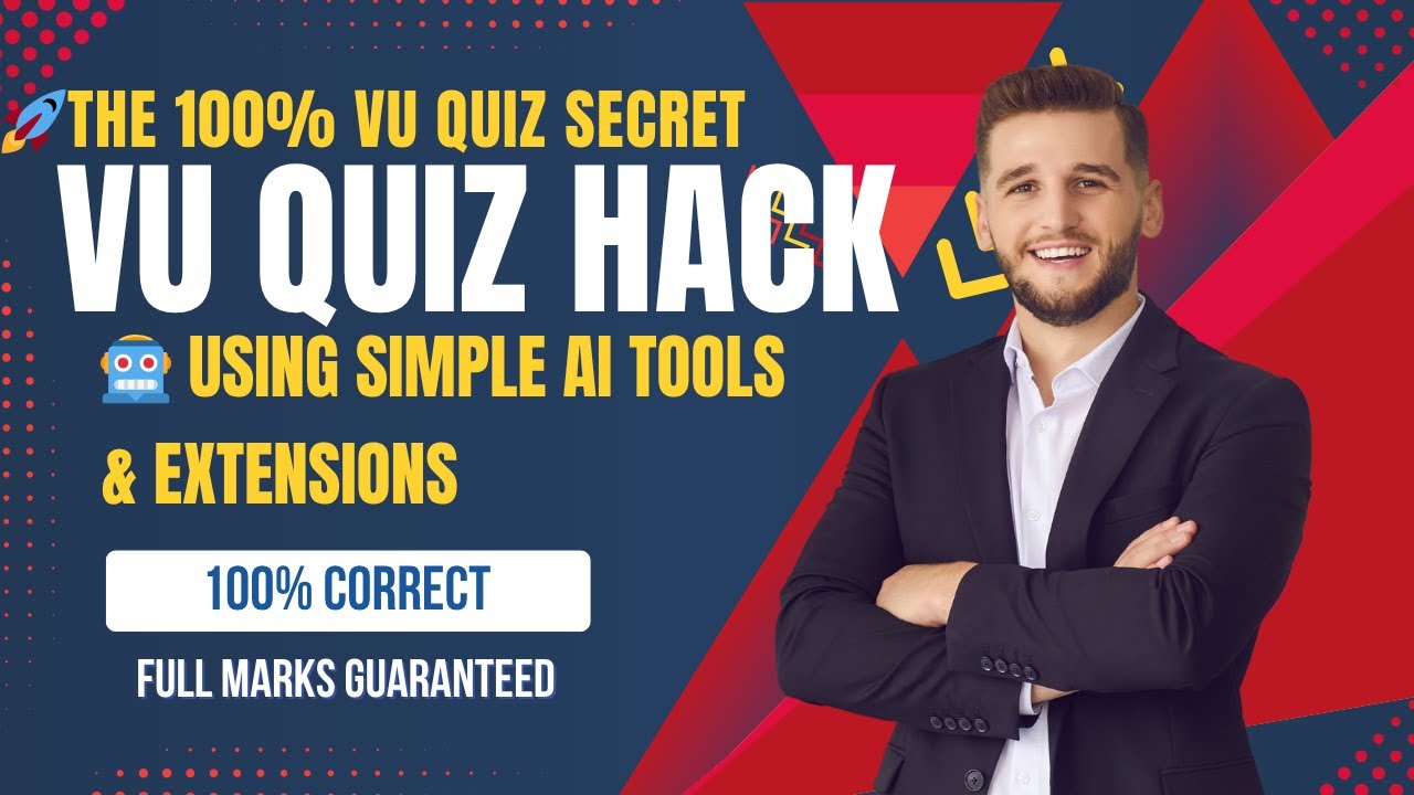 VU Quiz 100% Guaranteed - Ye AI Tools Use Karo aur Perfect Score Pao! | AI Tools se 100% Correct Ans