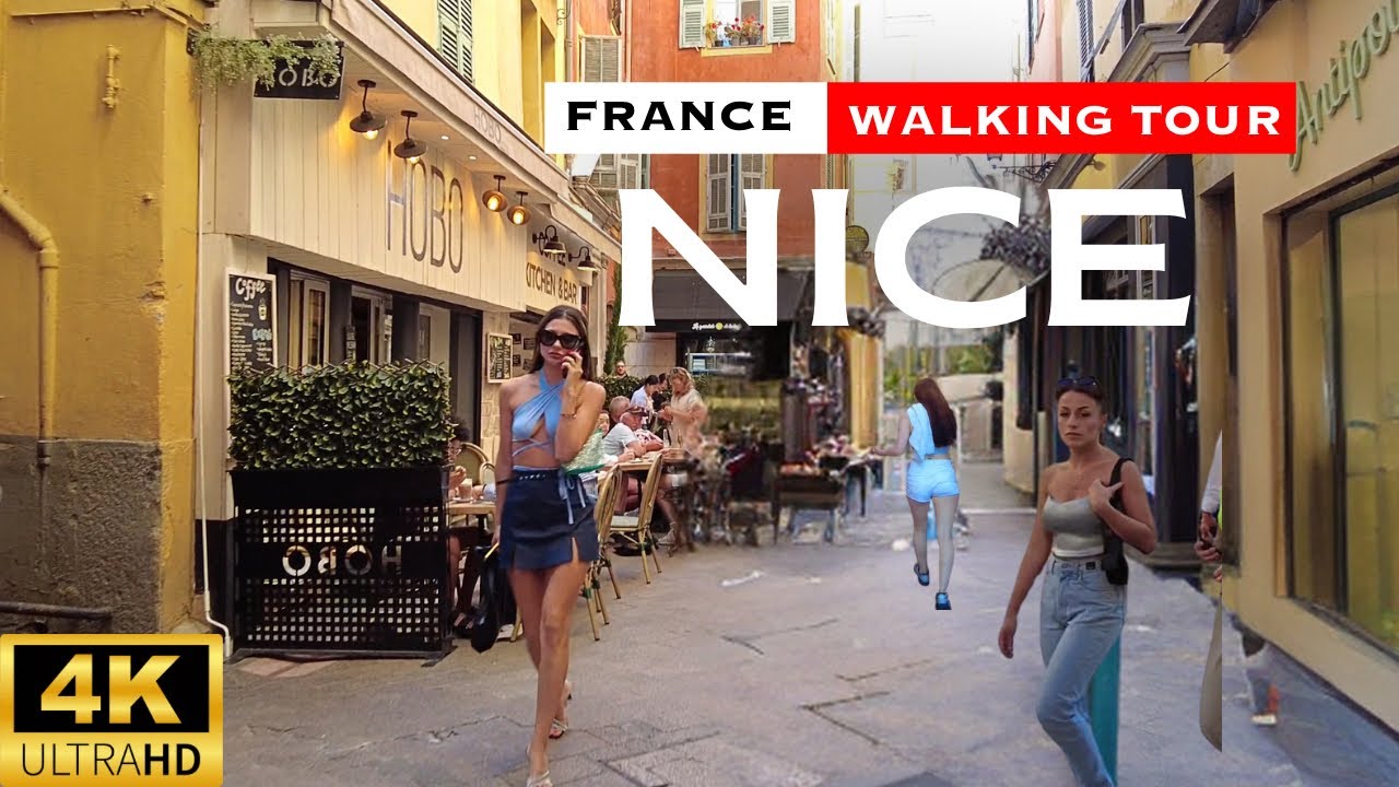 Nice, France Old Town Walking Tour | French Riviera [4K]